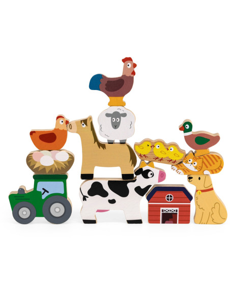 VIGA Układanka w Stosy Farma Zwierzęta