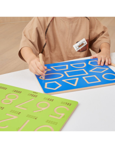 VIGA Tablica Kreślarska Kształty Szlaczki Nauka Pisania