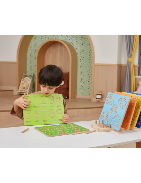 VIGA Tablica Kreślarska Kształty Szlaczki Nauka Pisania