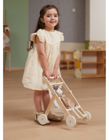VIGA Drewniany Wózek dla Lalek