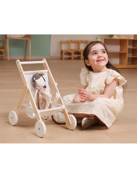 VIGA Drewniany Wózek dla Lalek