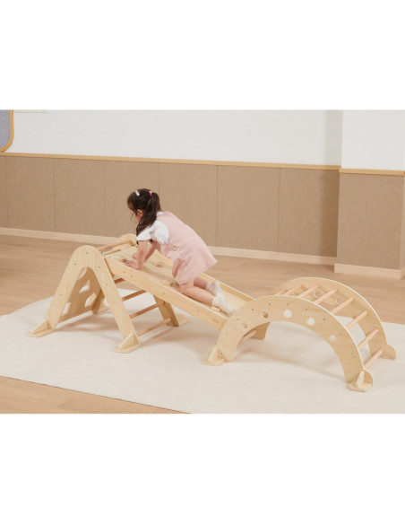 VIGA Drewniana Drabinka Pikler Trójkąt Wspinaczkowy Montessori