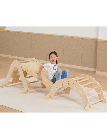 VIGA Drewniana Drabinka Pikler Trójkąt Wspinaczkowy Montessori
