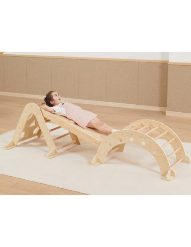 VIGA Drewniany Bujak Naturalny Montessori