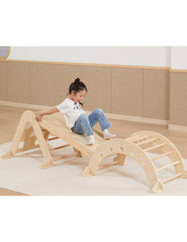 VIGA Drewniany Bujak Naturalny Montessori