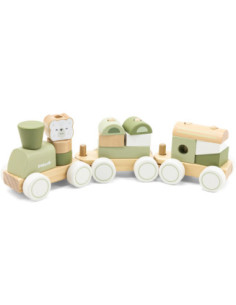 VIGA POLARB Zielona Kolejka Pociąg z Wagonikami Klocki 2