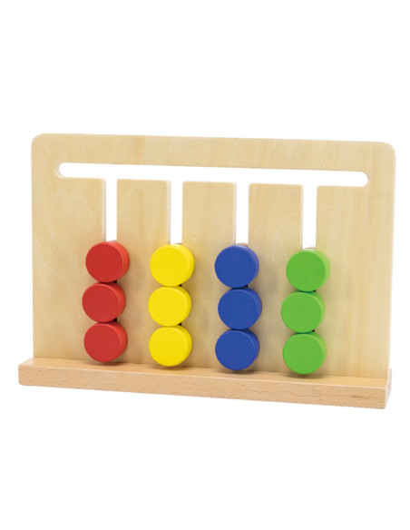 VIGA Gra Logiczna Odwzoruj Kolory i Figury Montessori