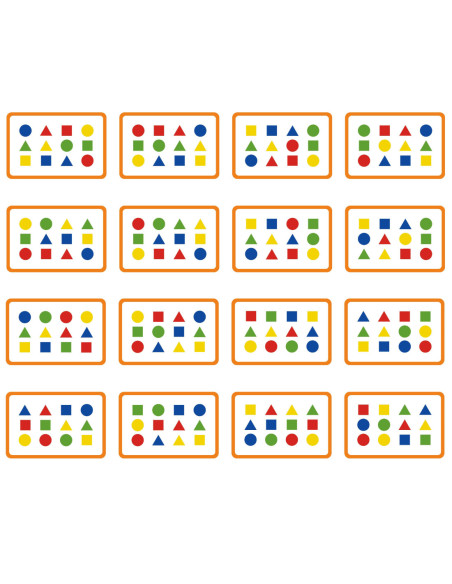 VIGA Gra Logiczna Odwzoruj Kolory i Figury Montessori