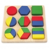 Viga wooden puzzle Patterns Geometric Figures 18 Pieces Montessori