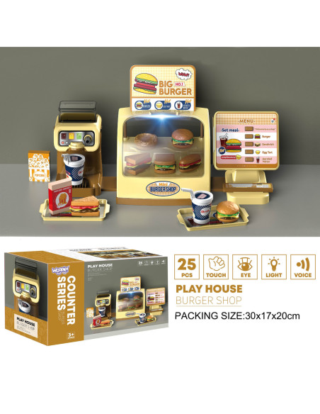 WOOPIE Sklep Restauracja Fast Food Mini Burger Shop "BIG BURGER"