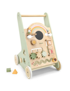 Viga PolarB Drewniany Pchacz Chodzik Zielony Edukacyjny 2