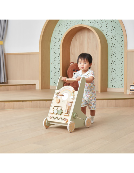 Viga PolarB Drewniany Pchacz Chodzik Zielony Edukacyjny