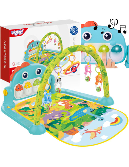 WOOPIE BABY Mata z Pałąkiem Dino