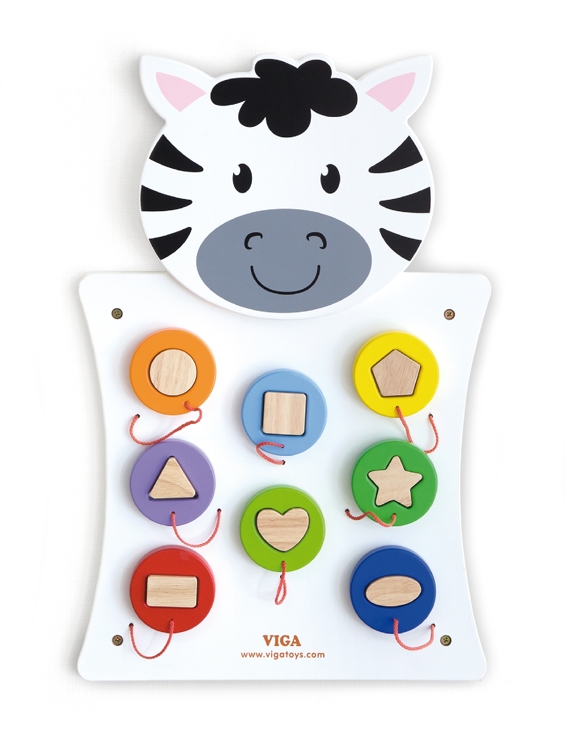 Drewniana tablica manipulacyjna zebra certyfikat fsc montessori