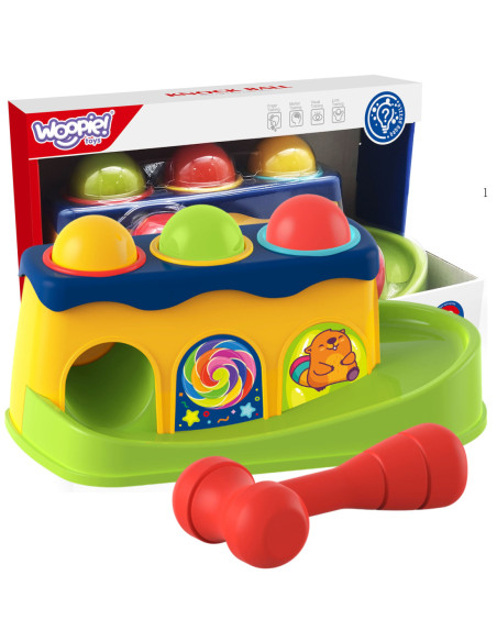 WOOPIE BABY Kolorowa Przebijanka Wbijanka z Młoteczkiem Montessori