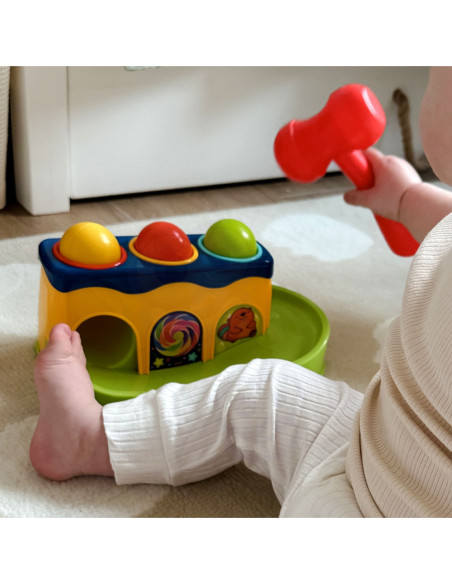 WOOPIE BABY Kolorowa Przebijanka Wbijanka z Młoteczkiem Montessori