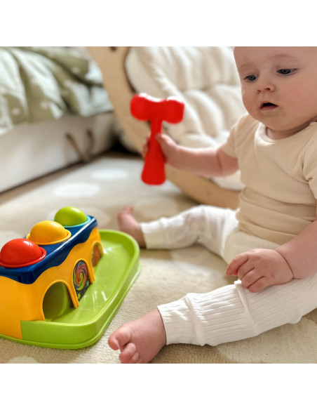 WOOPIE BABY Kolorowa Przebijanka Wbijanka z Młoteczkiem Montessori