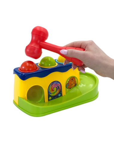 WOOPIE BABY Kolorowa Przebijanka Wbijanka z Młoteczkiem Montessori