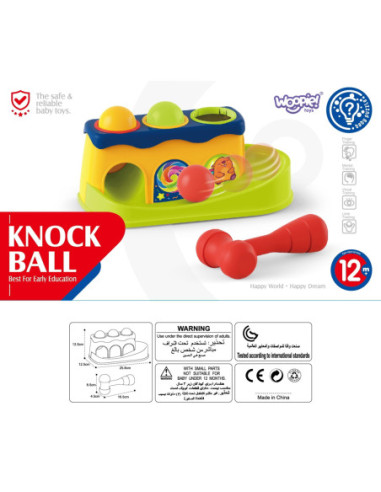 WOOPIE BABY Kolorowa Przebijanka Wbijanka z Młoteczkiem Montessori
