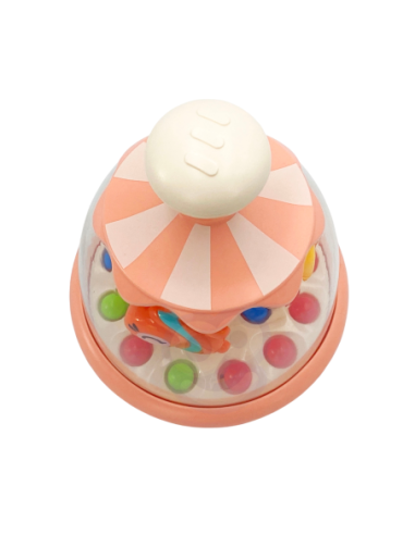 Woopie Kolorowe Zwierzątka Różowy Bączek z Kulkami Karuzela