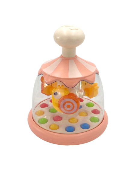 Woopie Kolorowe Zwierzątka Różowy Bączek z Kulkami Karuzela