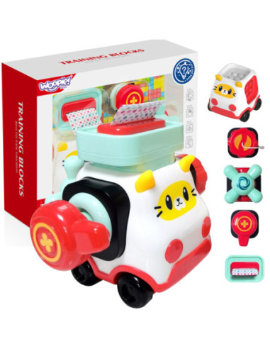 Woopie Baby Samochód Kotek Konstrukcyjny Manipulacyjny