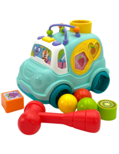 WOOPIE BABY Samochodzik Muzyczny Sorter Niebieski