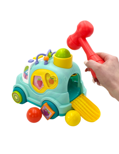 WOOPIE BABY Samochodzik Muzyczny Sorter Niebieski