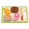 Wooden Dinner Set Cutting Board Knife Viga Toys
