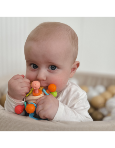 WOOPIE BABY Kolorowa Grzechotka w Kształcie Piłki 0m+