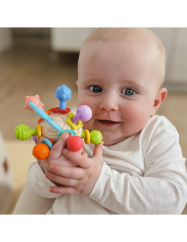 WOOPIE BABY Kolorowa Grzechotka w Kształcie Piłki 0m+