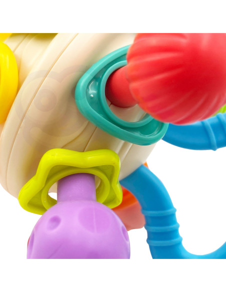 WOOPIE BABY Kolorowa Grzechotka w Kształcie Piłki 0m+