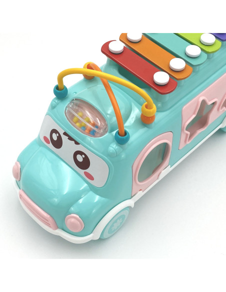 WOOPIE BABY Samochodzik Muzyczny Sorter z Cymbałkami Zielony