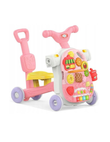 WOOPIE BABY Chodzik 5w1 Multifunkcyjny Różowy 1+