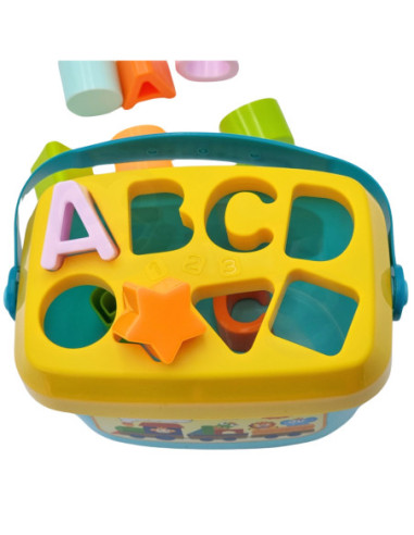 WOOPIE BABY Sorter 2w1 Skrzynka Walizka + Nauka Alfabetu i Kształtów