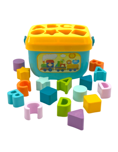 WOOPIE BABY Sorter 2w1 Skrzynka Walizka + Nauka Alfabetu i Kształtów