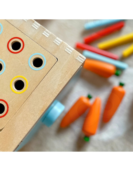WOOPIE GREEN Drewniana Szuflada Edukacyjna Sorter Montessori