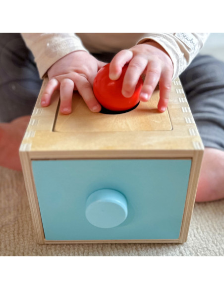 WOOPIE GREEN Drewniana Szuflada Edukacyjna Sorter Montessori