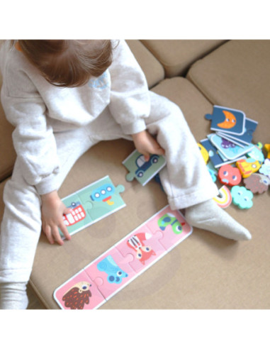 WOOPIE GREEN Układanka Sensoryczna Memory Kształty FSC