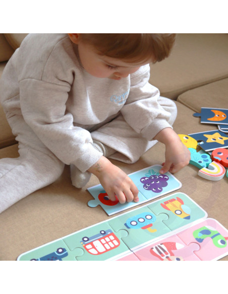 WOOPIE GREEN Układanka Sensoryczna Memory Kształty FSC