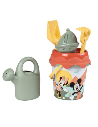 SMOBY GREEN Wiaderko z Akcesoriami do Piasku i Konewką z Bioplastiku