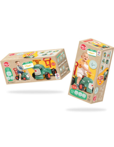 FALK Maurice Traktorek Jeździk Zielony Pchacz Odpychacz Schowek od 1 roku