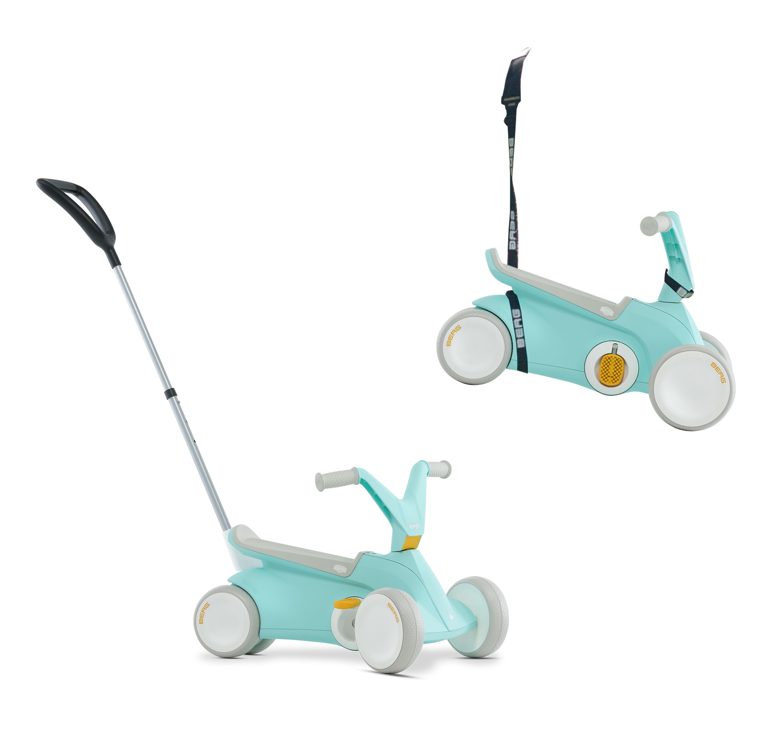Gokart go² jeździk na pedały 2w1 miętowy