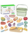 TOOKY TOY Drewniany Zestaw Żywność Warzywa Owoce