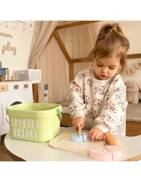 TOOKY TOY Drewniany Zestaw Żywność Warzywa Owoce