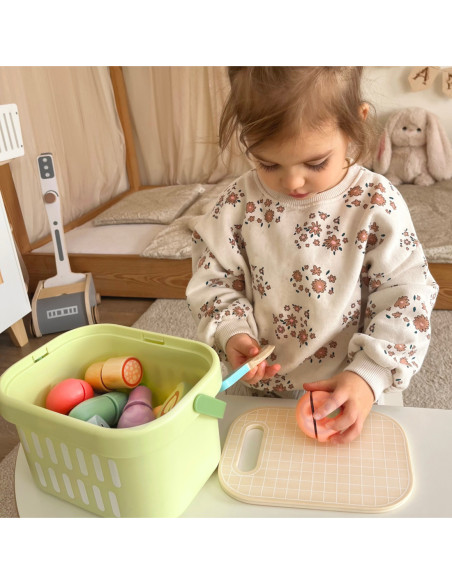 TOOKY TOY Drewniany Zestaw Żywność Warzywa Owoce