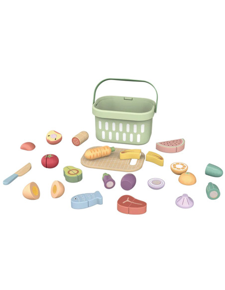 TOOKY TOY Drewniany Zestaw Żywność Warzywa Owoce