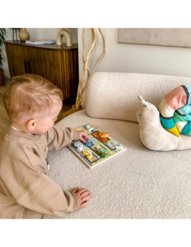 TOOKY TOY Labirynt Drewniany Pojazdy Układanka