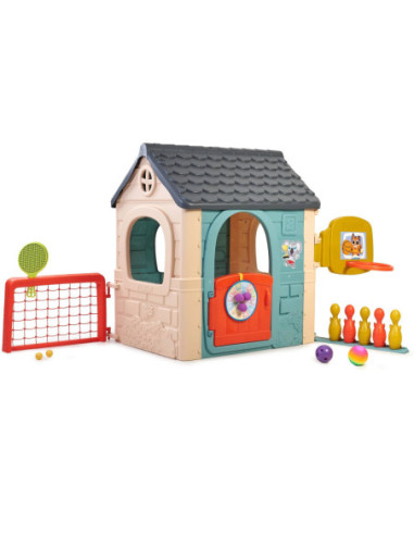 FEBER Dom Aktywności Casual Wielofunkcyjny 6 w 1 z Dołączonymi Grami