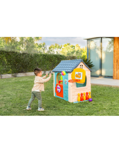 FEBER Dom Aktywności Casual Wielofunkcyjny 6 w 1 z Dołączonymi Grami